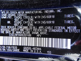 2017 Toyota Highlander LE+ Black 3.5L AT 2WD #Z24646